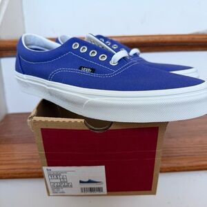 Vans Men's Royal Blue Canvas Sneakers
